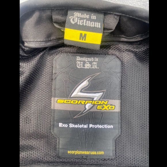 Armored Scorpion Textile Motorcycle Jacket, unisex Medium - Picture 7 of 11